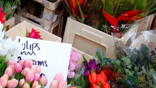 土曜のマーケットが大人気