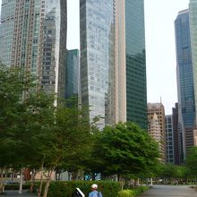  　マリーナ湾西側には新しい高層ビルが林立