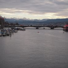 リマト川とチューリッヒ湖です。