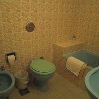 タイルはも含め、可愛い感じのバス・トイレ