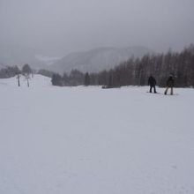 雪はすでにしっかりついています。