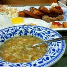 最高級料理（店内写真撮影はほどほどに）。