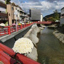 虎渓橋から見た渡月橋。