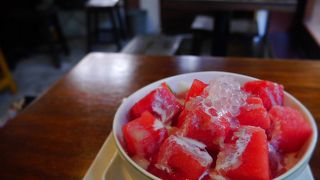 スイカの豆花を食べました