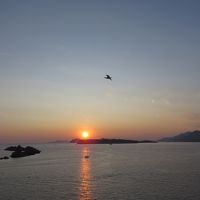ベランダからの夕日、本物はもっとキレイ！！