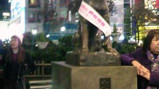 たすき掛けハチ公