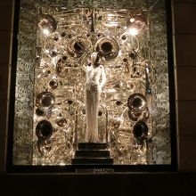 クリスマスのショーウィンドウ