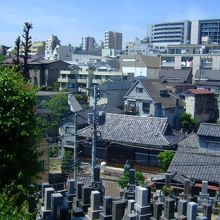 真英寺の高台から見る スリバチ地形