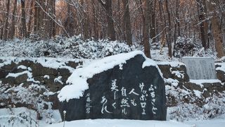 東向き山麓にあり、朝の散歩が気持ちよいかも