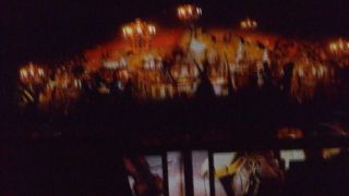 砂の像と３Dマッピング