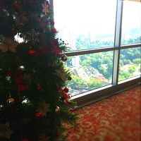 朝食をとるバーの眺め