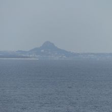 伊江島も見える