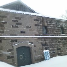 雪中ラッセルして入口まで近づいてみましたが…