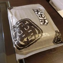 電子レンジ対応の外袋。