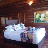 ベットから海が望めます。