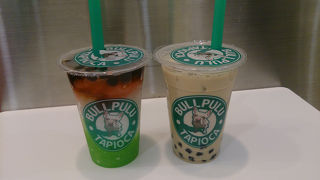 もちもちっとしたタピオカ入りのドリンク。