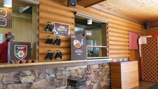 登山の前後に一休み