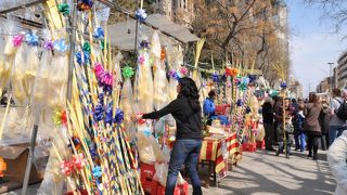 サグラダファミリア前の広場
