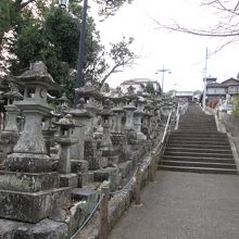 胸突雁木（むなつきがんぎ）の石燈篭です。