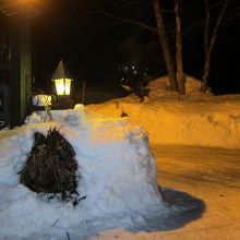 雪の白馬五竜　入り口の看板