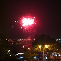 お部屋のバルコニーから年越し花火★