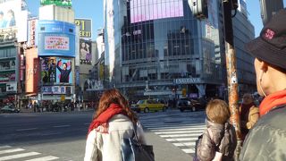 にぎやかな交差点