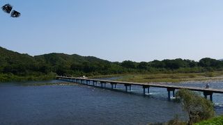 四万十川最下流、最長の沈下橋