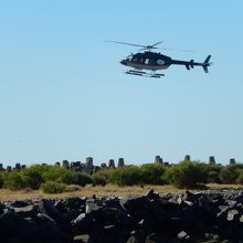 ヘりコプターを利用して空から観光が出来ます