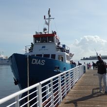 ロベン島見学の観光船が出ています