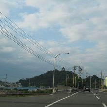 １１号から見える川之江城