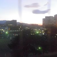 夕焼けがきれいでした(写真はキレイじゃないけど・・・）