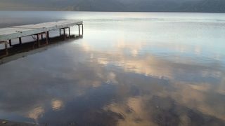 夕方の屈斜路湖