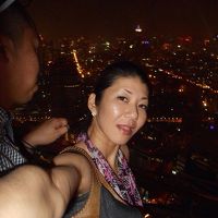 キラキラの夜景