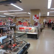 食料品の売り場