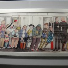 車内に描かれていたイラスト