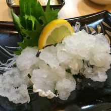 おばけのお刺身