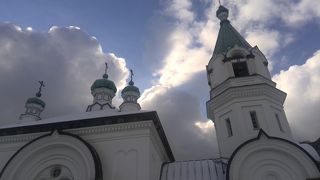 ひっそりとたたずむロシア正教会。