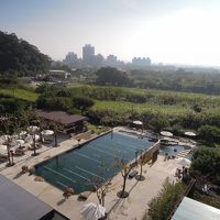 プールと温泉施設があります。ドクターフィッシュもいるよ。