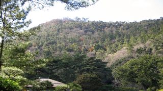 高松市の市内部に近い栗林公園と一体化した山です