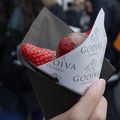 イチゴのチョコがけを是非！