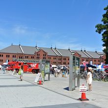 消防車などが展示
