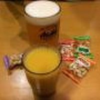 ビールかジュースチョイス可能　ハッピーアワー