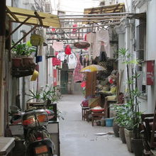 生活感溢れる住宅街。