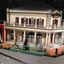 成功に出来た建造物の模型