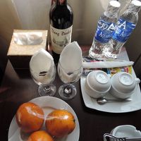 無料で提供されるもの。ワインまであるとは太っ腹