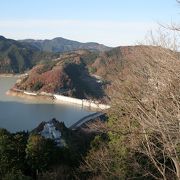 ダムから見た神流湖が素晴らしかった