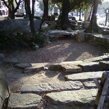 水のない池です。