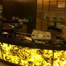 食事が置いてある場所