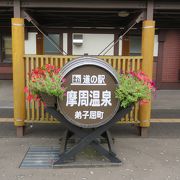 花々が咲き誇る明るい感じの道の駅