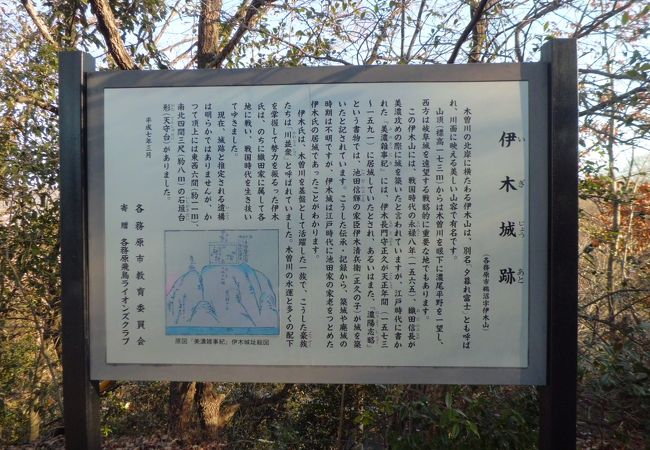 眺めはよいです　城址としての面影は案内板だけです